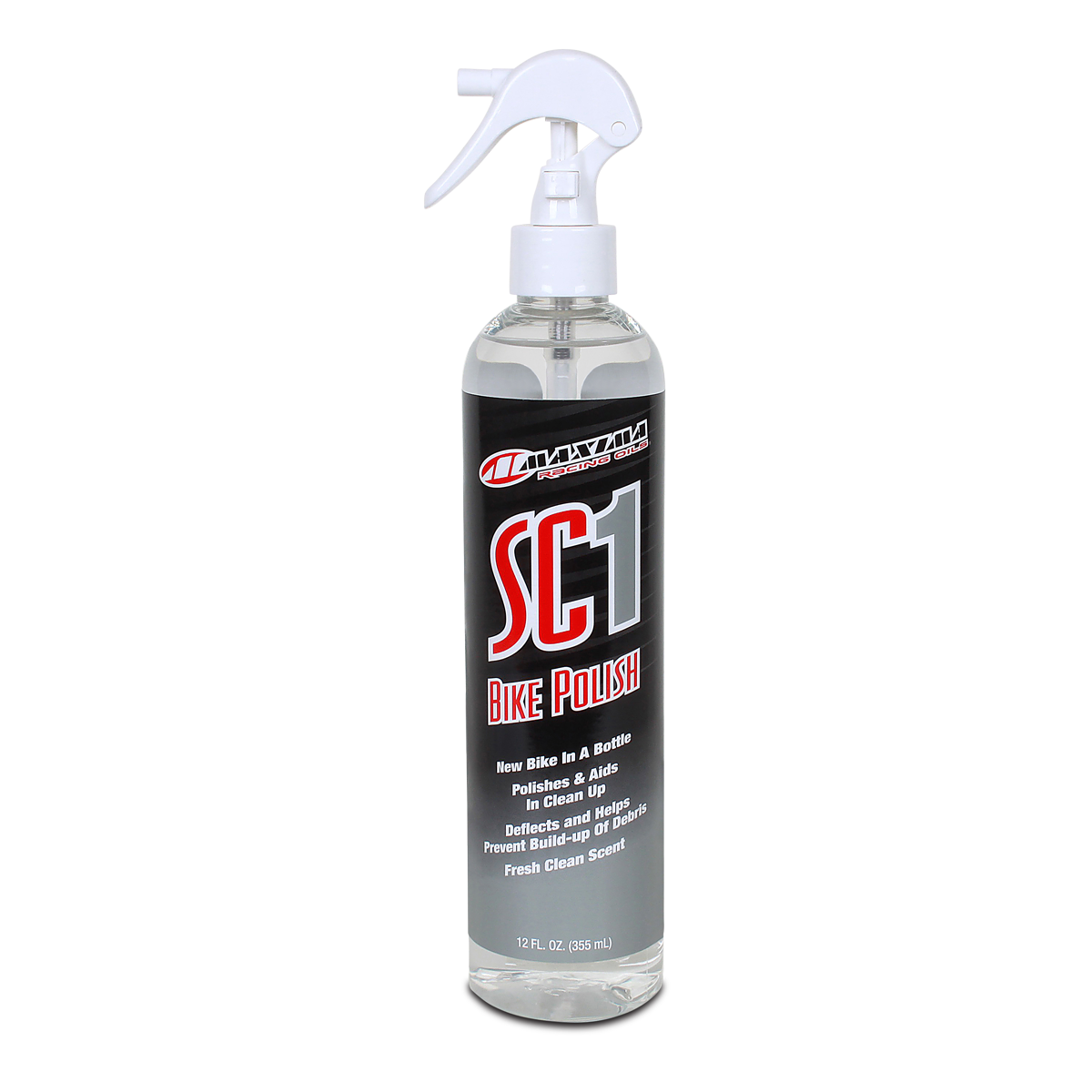 "Maxima SC1 Bike Polish auf Silikonbasis, entwickelt, um die Oberflächen von Motorrädern, Fahrrädern und anderen Fahrzeugen zu pflegen. Schützt und verleiht einen glänzenden, spiegelartigen Finish, während es Schmutz abweist und die Reinigung erleichtert. Ideal für den Einsatz auf Lacken, Kunststoff und Metallteilen."