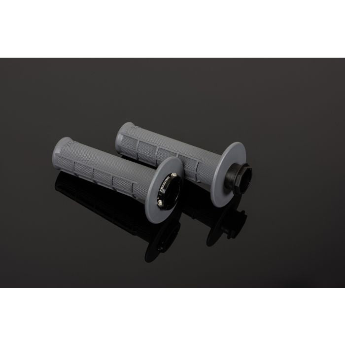 Renthal MX Original Lock-On Grips - Medium (Half Waffle) für Motocross und Enduro Motorräder, ergonomische Gummigriffe mit Half Waffle Design für verbesserten Grip und Komfort, perfekte Wahl für Fahrer, die Kontrolle und Halt bei langen Fahrten benötigen