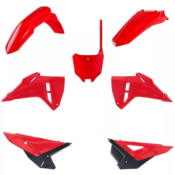 UFO Plastikkit OEM-Replica für Honda CRF250 und CRF450 2025 – hochwertige Kunststoffverkleidung im originalen Design für verbesserte Performance und individuellen Look, perfekt für Offroad und Motocross-Fahrer.