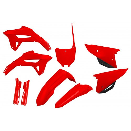 UFO Plastikkit Rot für Honda CRF250 2024 – hochwertiges, robustes Kunststoffverkleidungsset für verbesserten Schutz und individuelles Design, perfekt für Offroad-Fahrer und Motorrad-Enthusiasten.