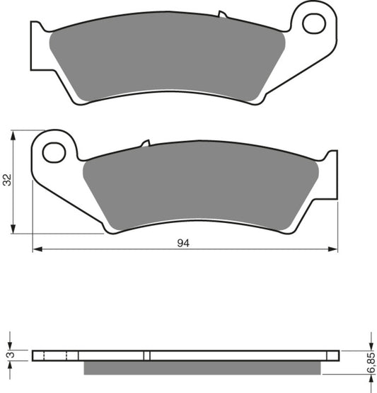 Goldfren Ceramic Carbon Bremsbeläge Vorne GasGAS