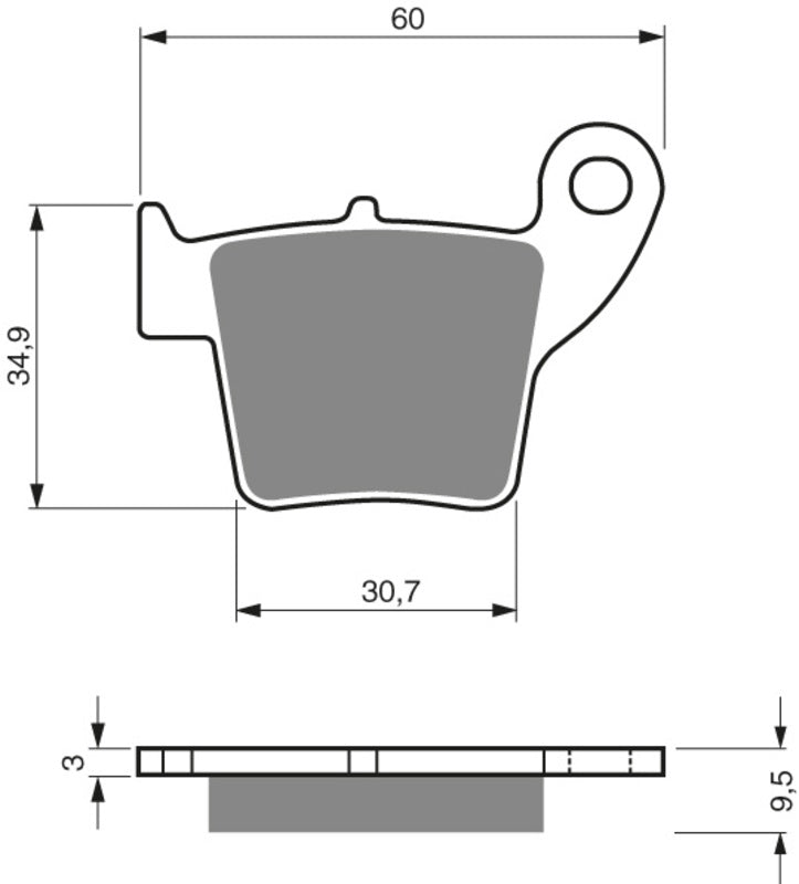 Goldfren Ceramic Carbon Bremsbeläge Honda Hinten