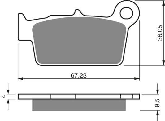 Goldfren Bremsbeläge Ceramic Carbon BETA Hinten