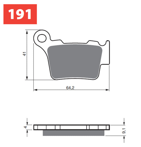 Goldfren Ceramic Carbon Hinten GasGas