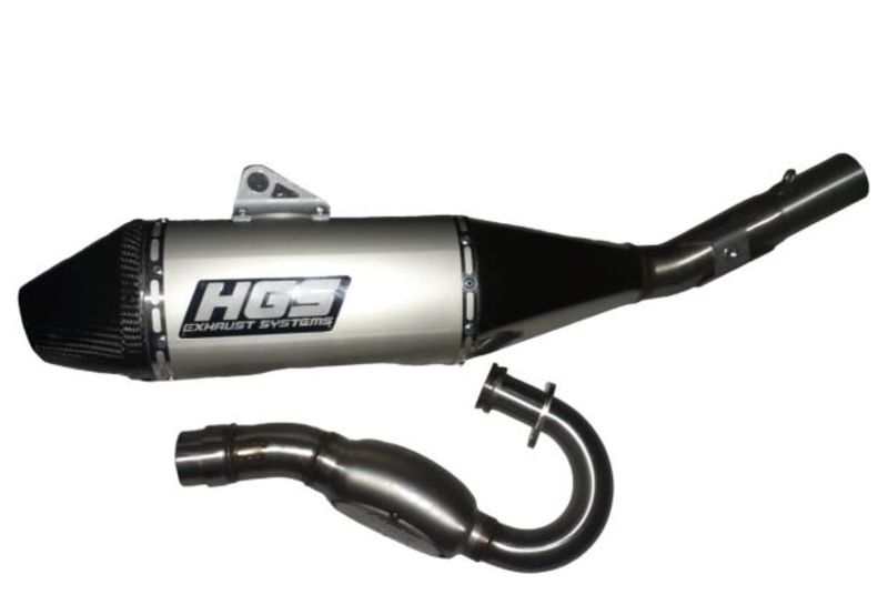 HGS Auspuffanlage 4T  Kawasaki KX KXF250 17-  Carbon end cap