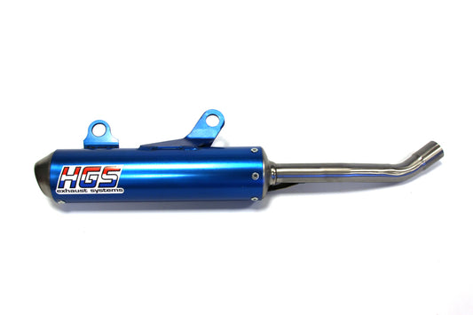 HGS Endschalldämpfer/Auspuff 2T Racing KTM 125/150 19-, TC125 19- Blau