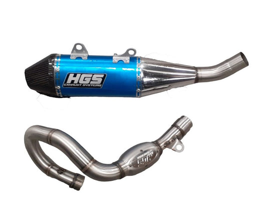 HGS Auspuffanlage 4T  KTM/Husqvarna/GasGas 450 FC/MC/SX-F 19- Blau