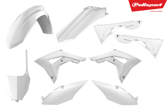 Polisport Plastiksatz Plastic Kit Honda CRF250/450 18-21/CRF450 17->20 white/Weiß