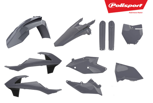 Polisport Plastiksatz Full Kit KTM SX/SX-F/XC-F (16->18) Nardo Grau