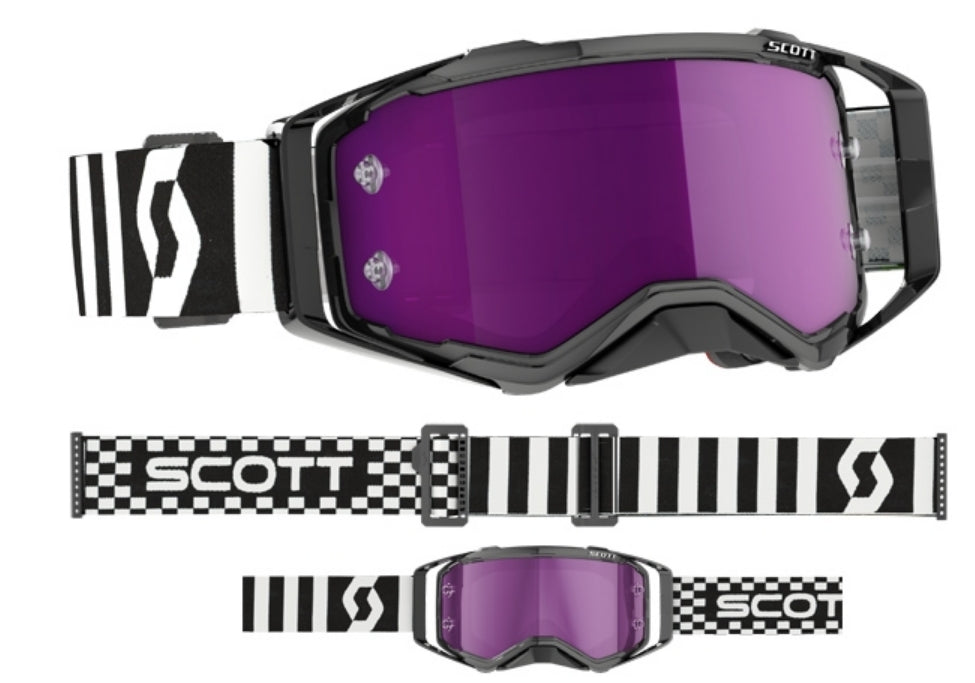 SCOTT Prospect Brille Chrome Scheibe Schwarz/Weiß Racing edition