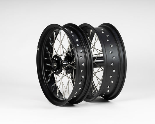 Sixty5 KTM/HVA/GasGas Supermoto Black/Black Radsatz 3.5-17/5.0-17