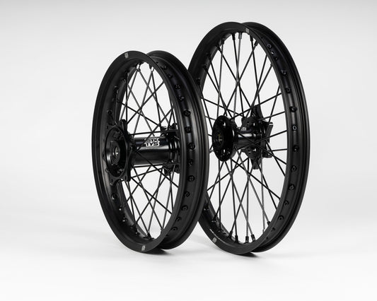 Sixty5 KTM/HVA/GasGas Black/Black Enduro 1.6-21"/2.15-18" Radsatz