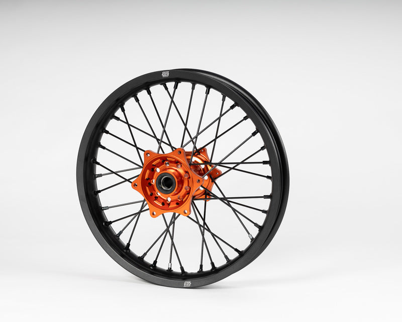 Sixty5 KTM Black/Orange Enduro 1.6-21"/2.15-18" Radsatz