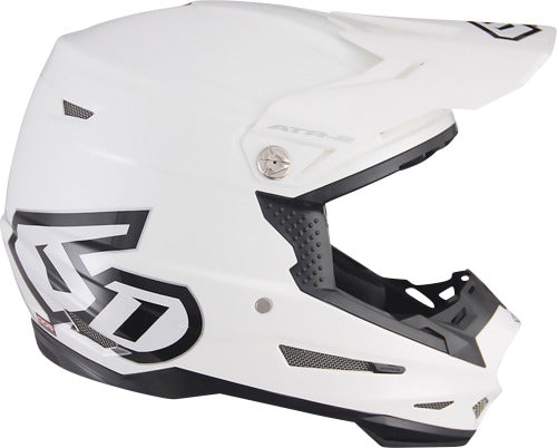 6D ATR-2 MX- Enduro Helm Solid Glanz Weiß 22.06