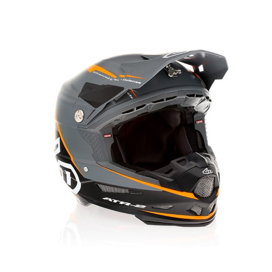 6D ATR-2 MX-Enduro-Helm Alpha Grau/Neon Orange