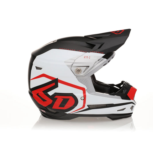 6D ATR-2 MX-Enduro-Helm Delta Rot/Weiss