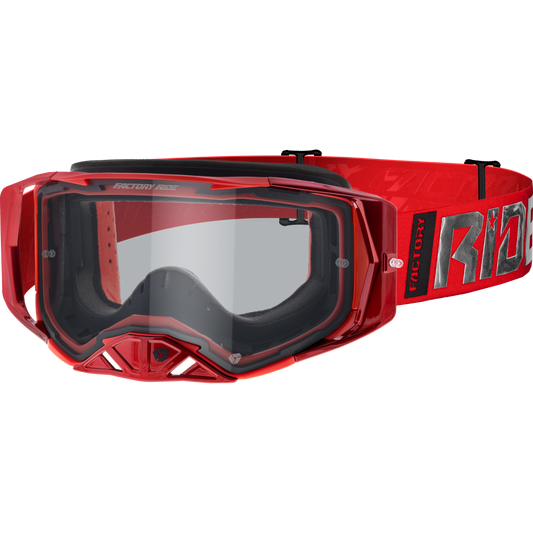 Factory Ride Clear MX Goggle/Brille - Livid